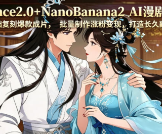 Seedance2.0+NanoBanana2 AI����ʵս�� ��������̱����Ƭ�Ƿ۱��� ���쳤�ø�ҵ����
