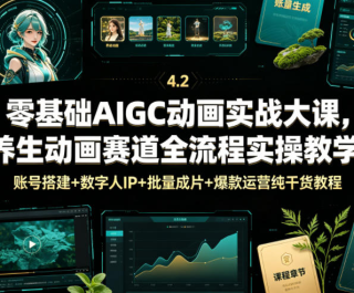 �����AIGC����ʵս��� ������������ȫ����ʵ�ٽ�ѧ �˺Ŵ+������IP+������Ƭ+...